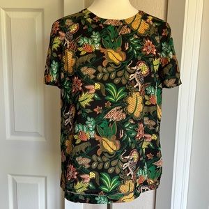 SCOTCH & SODA Animal & Floral Print Blouse - Size M